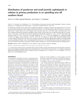 Distribution of Paralarvae and Small Juvenile Cephalopods in Relation to Primary Production in an Upwelling Area Off Southern Brazil