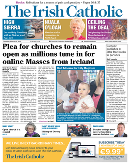 9.99* Plea for Churches to Remain Open As Millions