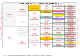 Pur-Sang Femelle,Bai 1938 (XX=100.00%