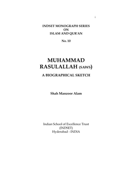 Muhammad Rasulallah (Saws)