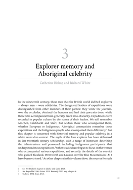 Explorer Memory and Aboriginal Celebrity