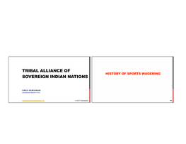 Sports Wagering in the U.S. Laws, the Integrity of Sporting Events, Consumer Protections, Or Anything Else Beyond Operating a Criminal Gambling 3