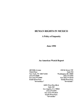 Human Rights in Mexico