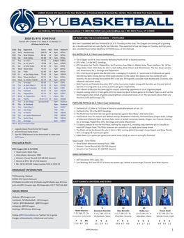 BYU Game Notes PDF Version