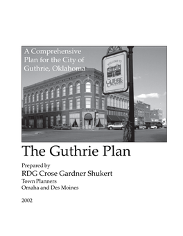 A Comprehensive Plan for the City of Guthrie, Oklahoma