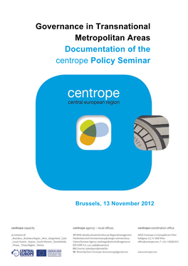 Documentation of the Centrope Policy Seminar