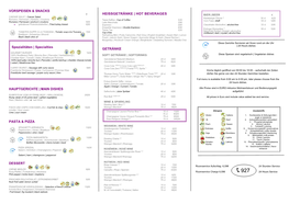 Vorspeisen & Snacks Hauptgerichte