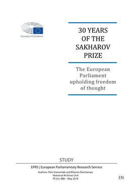 30 Years of the Sakharov Prize: the European Parliament Upholding Freedom of Thought