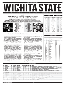 Game No. 4 WICHITA STATE(1-2, 0-0 American)