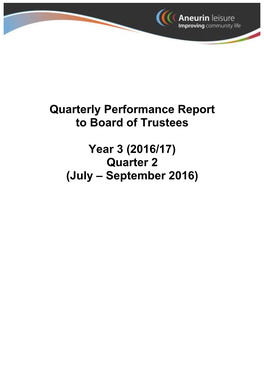 Quarter 2 (July – September 2016)