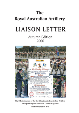 RAA Liaison Letter Autumn 2006