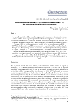 (RTP) Y Radiotelevisión Española (RTVE): Dos Caminos Paralelos, Dos Destinos Diferentes
