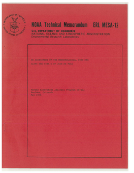 An Assessment of the Meteorological Stations Along the Strait of Juan De Fuca