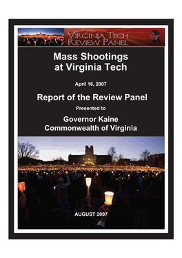 Mass Shootings at Virginia Tech