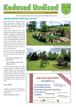 Kaunid Kodud Vara Vallas 2016