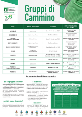 GDC Valcamonica Calendario