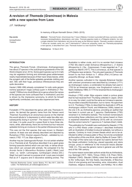 A Revision of Themeda (Gramineae) in Malesia with a New Species from Laos