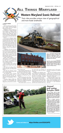 Western Maryland Scenic Railroad Train Ride Provides Unique View of Geographical and Man-Made Landmarks