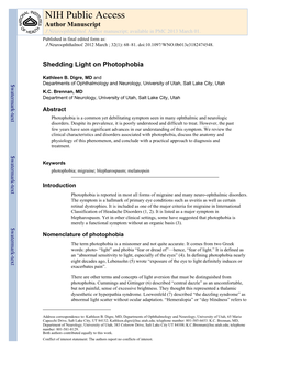 NIH Public Access Author Manuscript J Neuroophthalmol