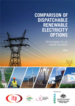 Comparison of Dispatchable Renewable Electricity Options