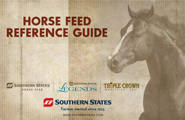 Horse Feed Reference Guide