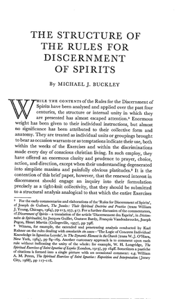 Rules for the Discernment of Spirits