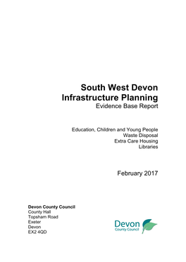 South West Devon Infrastructure Planning Evidence Base Report