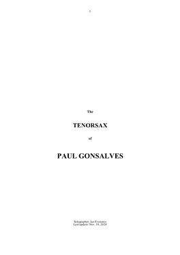 Paul Gonsalves