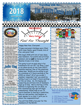 Car Club Newsletter January 2018.Pub