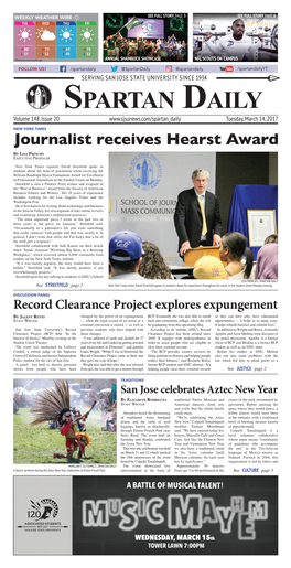 Journalist Receives Hearst Award