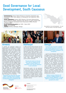 Good Governance for Local Development, South Caucasus