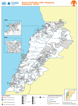 Social Stability 3Ws Mapping February 2016