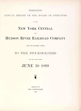 New York Central Hudson River Railroad Company To