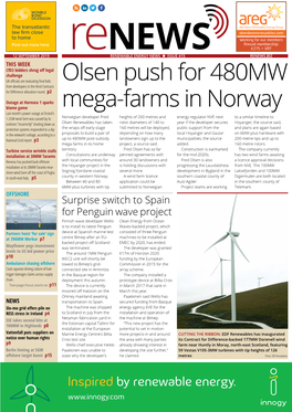 Olsen Push for 480MW Mega-Farms in Norway