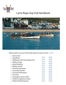 Members Handbook