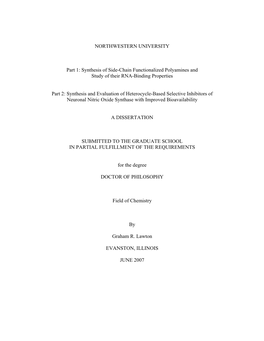 Chapter 1: Synthesis of Sidechain Functionalized Polyamines and Study of Their RNA-Binding Properties