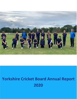 Yorkshire Cricket Board Annual Report 2020