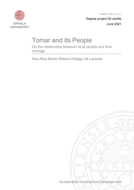 Tomar and Its People on the Relationship Between Local People and Their Heritage