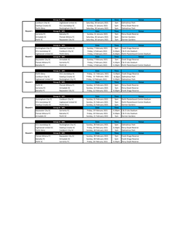 Date Time Venue Cockburn City SC Inglewood United SC Saturday, 30