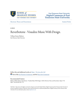 Reverbotone - Visualize Music with Design