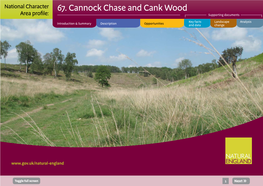 67. Cannock Chase and Cank Wood Area Profile: Supporting Documents