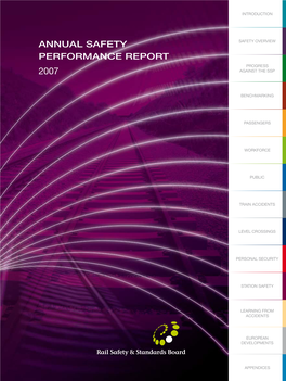 Annual Safety Performance Report 2007