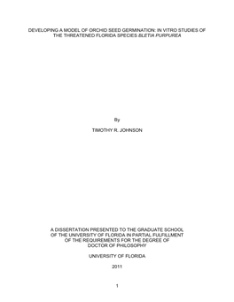 University of Florida Thesis Or Dissertation Formatting