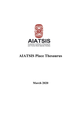 AIATSIS Place Thesaurus