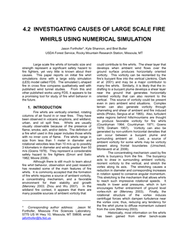 Numerical Simulations of Large Scale Fire Whirls