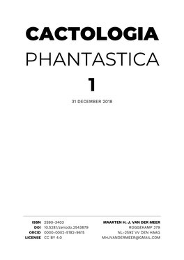 16 New Nothogenera and 15 New Combinations in Hylocereeae (Cactaceae)