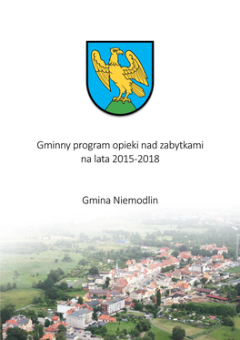 Gminny Program Opieki Nad Zabytkami Gminy