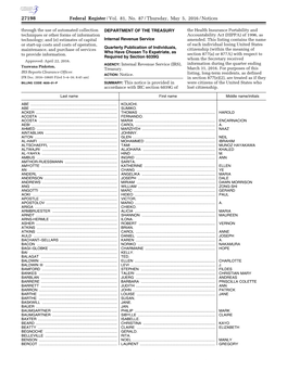 Federal Register/Vol. 81, No. 87/Thursday, May 5, 2016/Notices