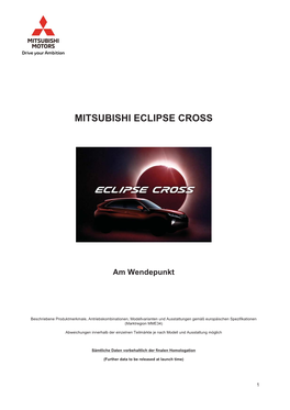 Eclipse Cross-Launch Kit D