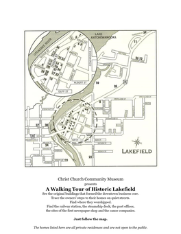 Lakefield Historic Walking Guide